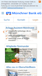 Mobile Screenshot of muenchner-bank.de