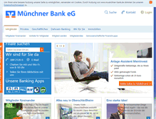 Tablet Screenshot of muenchner-bank.de